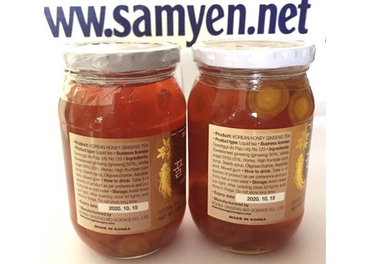 Sâm tươi ngâm mật ong Bio Hàn Quốc lọ 580gr