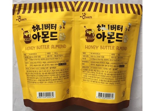 Hạt hạnh nhân tẩm mật ong Hàn Quốc 180g