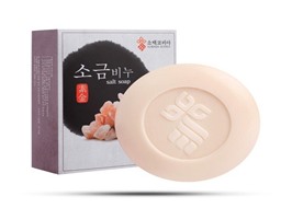 Xà bông muối biển tẩy tế bào chết Pure Red Salt Soap Hàn Quốc (85g), 